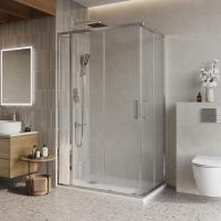 Душевой уголок BelBagno LUCE-AH-21-145/90-C-Cr 145x90, хром