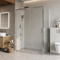 Душевой уголок BelBagno LUCE-AH-1-140/80-C-Cr 140x80, хром