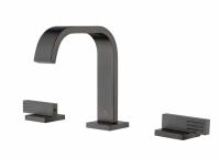 Встраиваемый смеситель для раковины на 3 отверстия Ganzer  GZ01115-Q графит