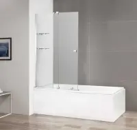 Шторка на ванну Cezares STREAM-VFS-11-80/150-C-Cr, 80 х 150 см, с полками