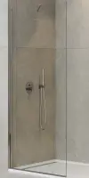 Душевая перегородка со свободным входом Cezares Liberta-L-1-TB-90-C-Cr, 90 см, стекло прозрачное, профиль хром