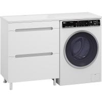 Тумба с раковиной Misty Байкал 130 L УТ000014752 Белая