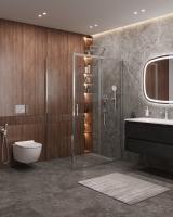 Душевой уголок CEZARES MOLVENO-AH-11-140/90-C-Cr-IV