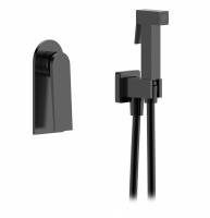 Смеситель скрытого монтажа с гигиеническим душем из латуни от бренда Ganzer GZ07056-C черный