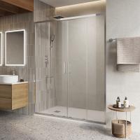 Душевая дверь BelBagno LUCE-BF-2-140-C-Cr, хром