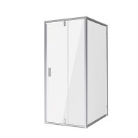 Душевой уголок Niagara Nova NG-63-8A-A100 (80х100х195) прямоугольник, хром, двери распашные, стекло прозрачное, 2 места