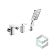 Смеситель на борт ванны с лейкой и шлангом Vieir V333532 хром