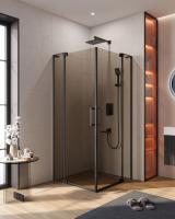 Душевой уголок CEZARES SLIDER-AH-2-90/100-100/110-BR-NERO