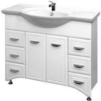 Тумба с раковиной Misty Дрея 105 СО000000611 Белая