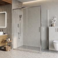 Душевой уголок BelBagno LUCE-AH-1-150/100-C-Cr 150x100, хром