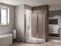 Душевой уголок BelBagno DUE-RH-2-100/80-C-Cr 100x80, хром