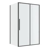 Душевой уголок Niagara Nova NG-34-11AGR-A80GR-34 (110х80х195) прямоугольник, раздвижная, графит, стекло прозрачное, 2 места