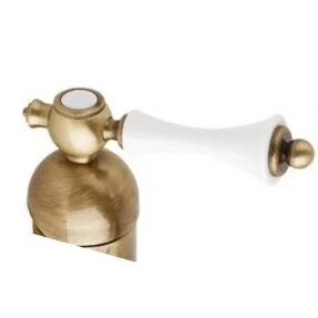 MARGOT-DM-02-Bi Смеситель для душа однорычажный, исполнение бронза, ручка белая