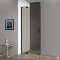 Душевая дверь Cezares Slider, 100-110 см, стекло тонированное бронза, профиль черный матовый, SLIDER-B-1-100/110-BR-NERO