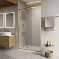 Душевая дверь BelBagno LUCE-BF-1-120-C-ORO, золото