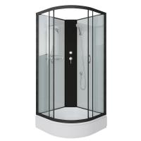 Душевая кабина Niagara Classic NG-6702-14BK (100х100х200) средний поддон(26см),черный,стекло прозрачное,4 места