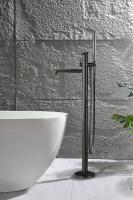 Напольный смеситель для ванны от бренда Ganzer из латуни GZ19181-Q графит