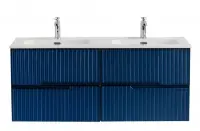 Тумба под раковину Cezares Duet-N-1200-4C-SO-2-SPF-P, 120 см, подвесная, Sapfiro