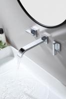 Смеситель скрытого монтажа для раковины,настенный Ganzer GZ01144 хром