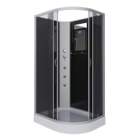 Душевая кабина Niagara Classic NG-3512-14LBKG (120х80х200) низкий поддон(13см),стекло тонированное,3 места