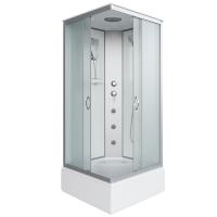 Душевая кабина Niagara Classic NG-1108-14G (90х90х215) средний поддон(26см),стекло матовое,4 места с полкой