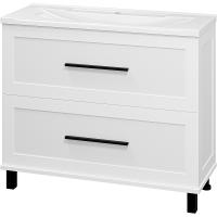 Тумба с раковиной Misty Модерн 100 УТ000024621 Белая матовая