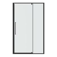 Дверь в нишу Niagara Nova NG-35-12AGR (120х195) распашная, графит, стекло прозрачное, 1 место