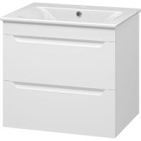 Тумба с раковиной Misty Бриз 60 УТ000023903 подвесная Белая матовая