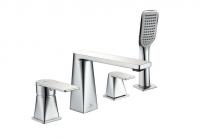 Смеситель для ванны KAISER Terso 70122 на 4 отверстия, хром
