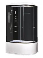 Душевая кабина Niagara Ultra NG-214-01LN (120х80х220) высокий поддон(48см),черный,стекло тонированное,4 места