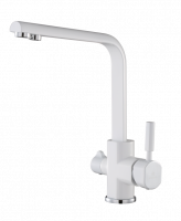 Смеситель для кухни с подключением под фильтр Ganzer GZ16034-F белый