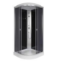 Душевая кабина Niagara Eco E100/13/TN (100х100х215) низкий поддон(13см),стекло тонированное,3 места