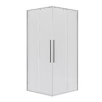 Душевой уголок Niagara Nova NG-6624-34 (100х100х195) квадрат, двери раздвижные, хром, стекло прозрачное, 1 место