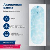 Акриловая ванна Aquanet Lotos 170x70, с каркасом