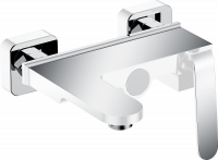 Смеситель для ванны и душа из латуни с лейкой и шлангом GZ26031-F цвет белый от бренда Ganzer