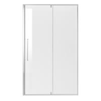 Дверь в нишу Niagara Nova NG-66-12A (120х195) хром, стекло прозрачное, дверь распашная, 1 место