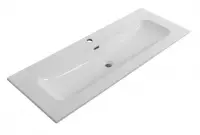 Раковина Cezares Eco CZR-8073-120, 121 см, керамика, белый