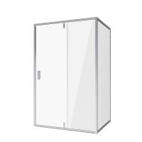 Душевой уголок Niagara Nova NG-63-11A-A100 (110х100х195) прямоугольник, хром, двери распашные, стекло прозрачное, 2 места