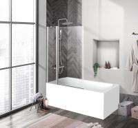 Душевая шторка на ванну BelBagno UNO-V-11-100/150-C-Cr, хром