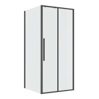 Душевой уголок Niagara Nova NG-34-9AGR-A80GR-34 (90х80х195) прямоугольник, раздвижная, графит, стекло прозрачное, 2 места