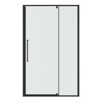 Дверь в нишу Niagara Nova NG-35-11AGR (110х195) распашная, графит, стекло прозрачное, 1 место