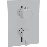 STELLA-VDIM5-01-Cr Встраиваемый однорычажный смеситель для душа с 5-и позиционным переключателем, исполнение хром, ручки хромированные