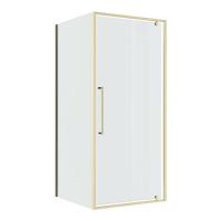 Душевой уголок Niagara Nova NG-45-8ASG-A80SG-34 (80х80х195) квадрат, распашная, золото сатин, стекло прозрачное, 2 места