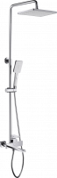 Душевая система с тропическим душем и смесителем с коротким изливом из латуни Ganzer GZ28061 хром