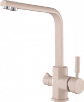 Смеситель для кухни с подключением под фильтр Ganzer GZ16034-B  бежевый