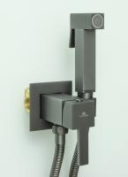 Смеситель встраиваемый с гигиеническим душем GANZER GZ72101-Q Set графит