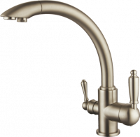 Смеситель для кухни из латуни с подключением к фильтру Ganzer GZ16031-D бронзовый