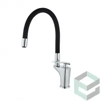 Смеситель для кухни с гибким изливом Vieir V332521C черный