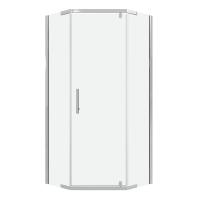 Душевой уголок Niagara Eco NG-1009-14D (90х90х190) трапеция, распашное, хром, стекло прозрачное, 1 место