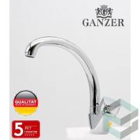 Смеситель для кухни из латуни с поворотным изливом GZ11023 цвет хром от бренда Ganzer